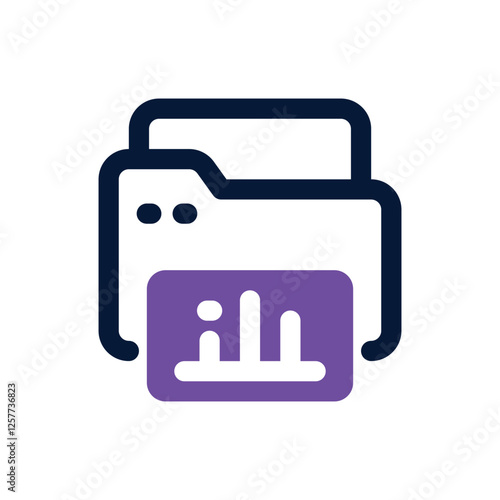 folder dual tone icon. vector icon for your website, mobile, presentation, and logo design.