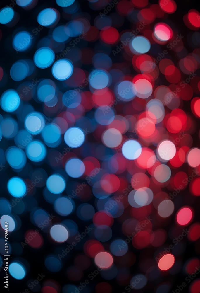 Abstract Red and Blue Bokeh Lights Background for Festive Celebrations Abstract Red and Blue Bokeh Lights Background for Festive Celebrations