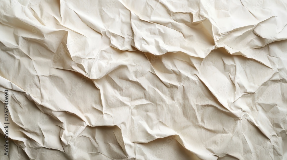 Obraz premium Crumpled texture of parchment or wrinkled paper
