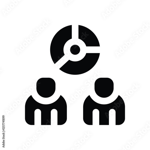 teamwork solid icon. vector icon for your website, mobile, presentation, and logo design.