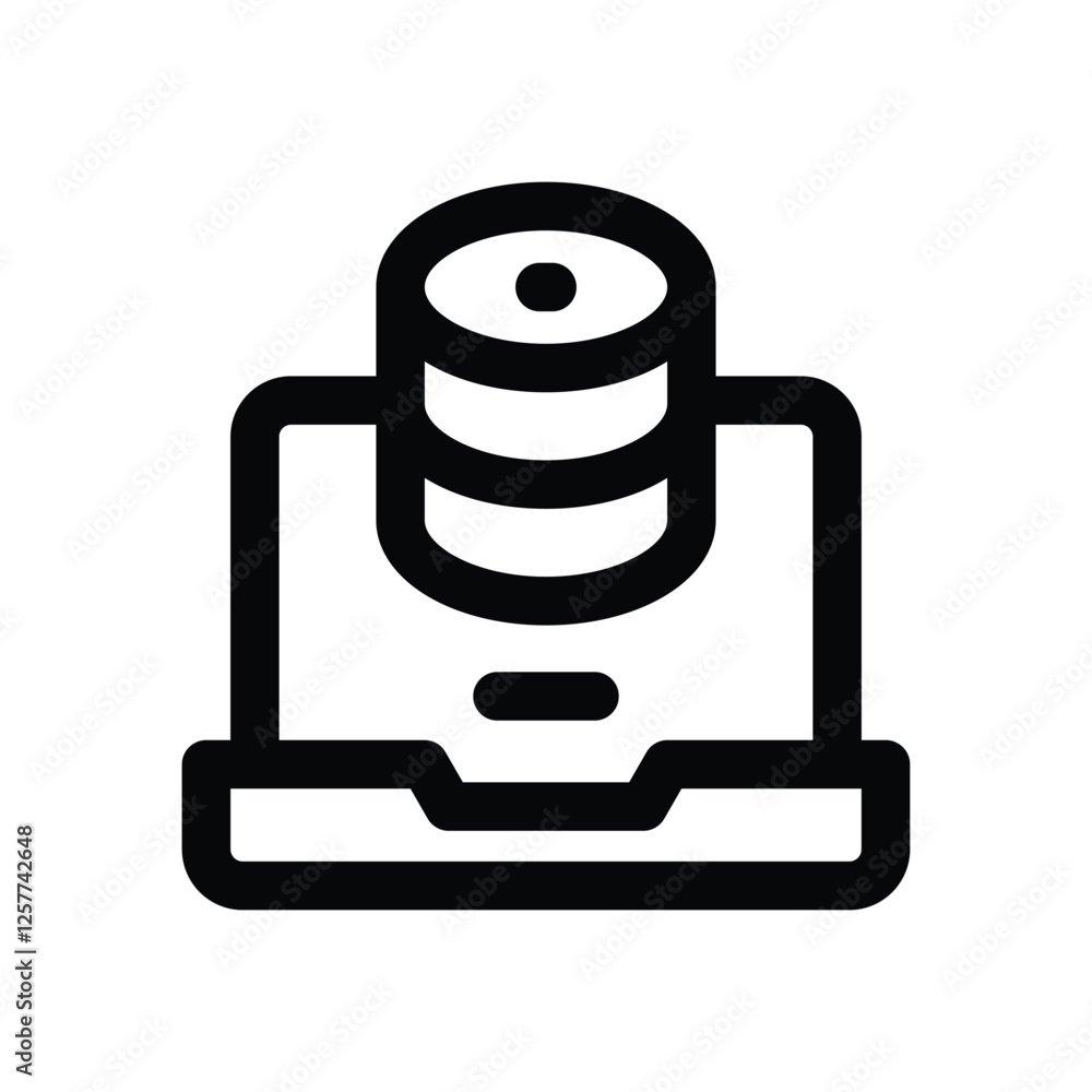 laptop line icon. vector icon for your website, mobile, presentation, and logo design. laptop line icon. vector icon for your website, mobile, presentation, and logo design.