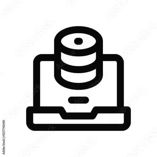 laptop line icon. vector icon for your website, mobile, presentation, and logo design.