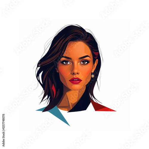 Vector image of a woman.
