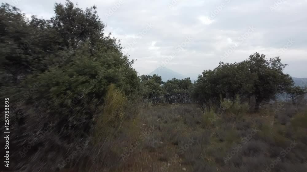 landscape view of mountains in the morning in spain landscape view of mountains in the morning in spain