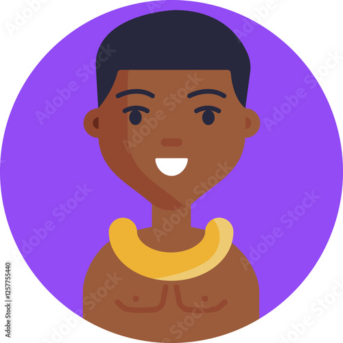 Traditional Attire – Represents a South African man wearing cultural clothing, symbolizing heritage and identity.