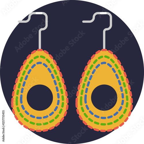 Traditional Hoop Earrings – A pair of circular earrings inspired by South African jewelry, often crafted from metal or beads.