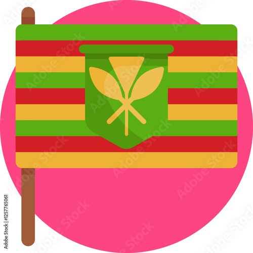 Hawaiian Royal Flag – The official flag of the Hawaiian monarchy, symbolizing the Kingdom of Hawaii.