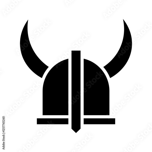 viking hat vector on white background