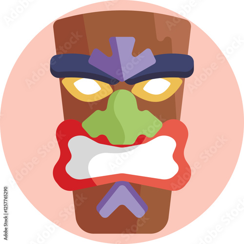 Hawaiian Totem Pole – A carved wooden figure representing ancestral spirits and cultural heritage.