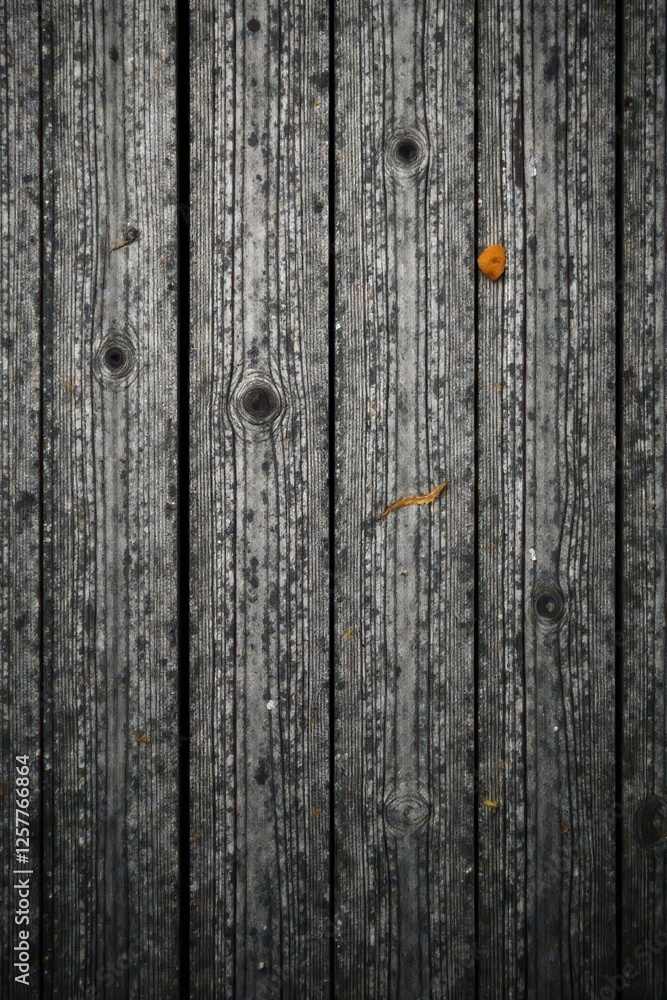 Naklejka premium Rustic monochrome wood planks, distressed texture, aged, graphic