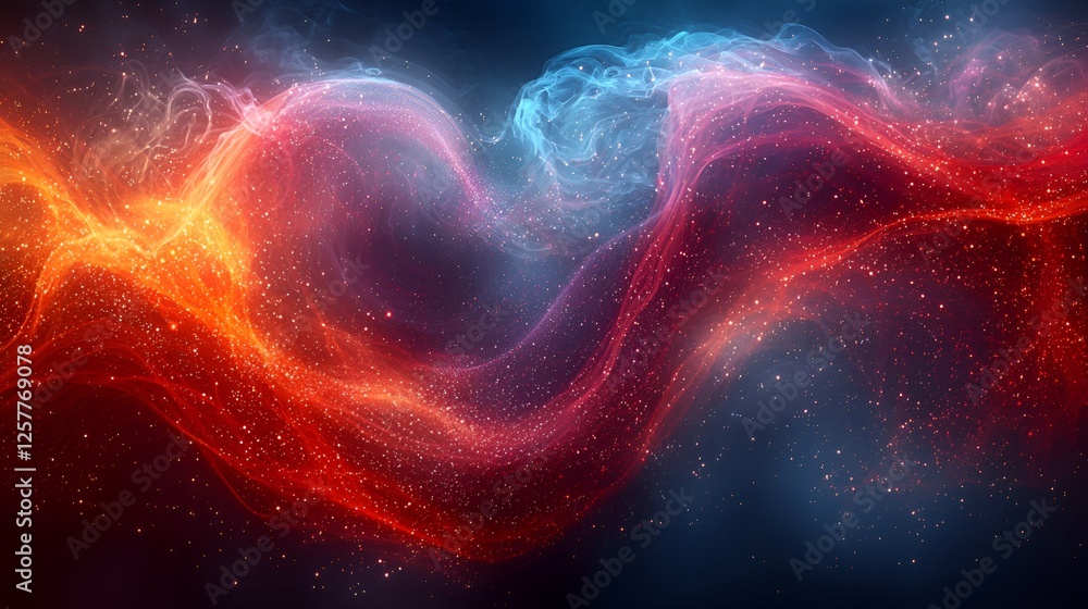 Abstract swirling cosmic nebulae Abstract swirling cosmic nebulae