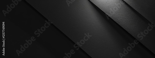 Stylish black background with minimalistic texture for design, featuring white space in the center for text. Ideal for sleek banners and abstract wallpapers.