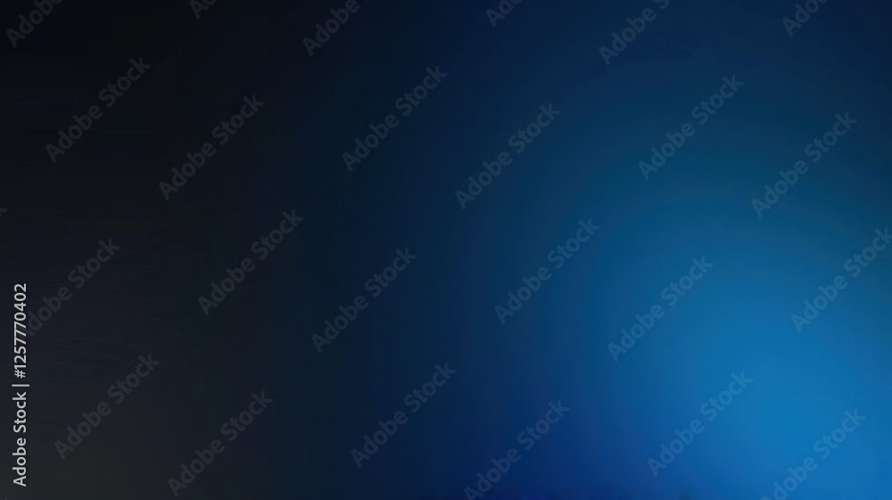 Fototapeta premium Dark Blue Background with Subtle Gradient for Design. Banner Template with Central White Space for Text. Ideal for Elegant Modern Projects.