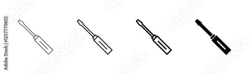 Screwdriver icon vector isolated on white background. Screwdriver vector icon