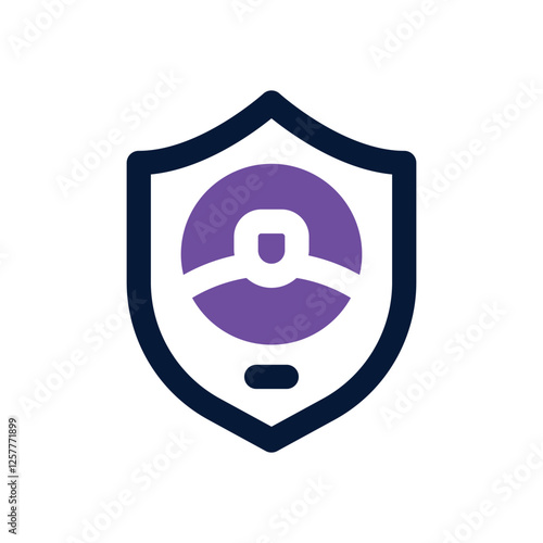 secure dual tone icon. vector icon for your website, mobile, presentation, and logo design.