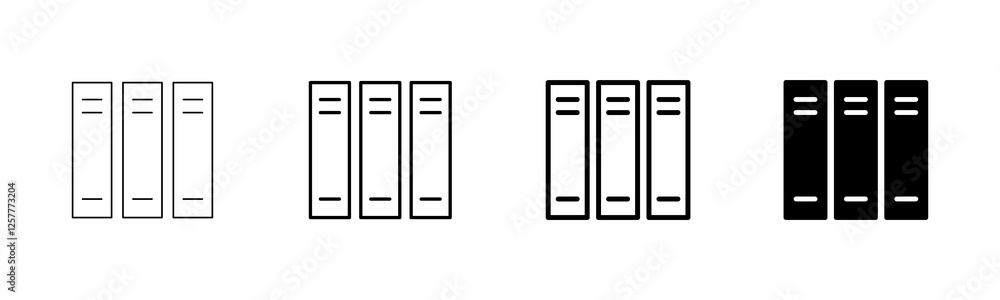Library icon vector isolated on white background. Book icon vector Library icon vector isolated on white background. Book icon vector