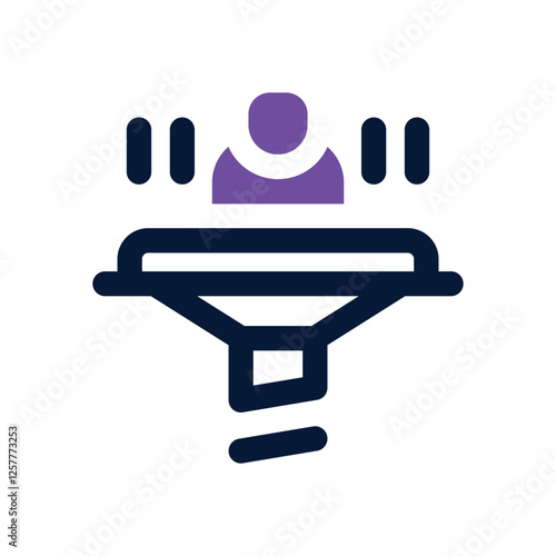 filter dual tone icon. vector icon for your website, mobile, presentation, and logo design.