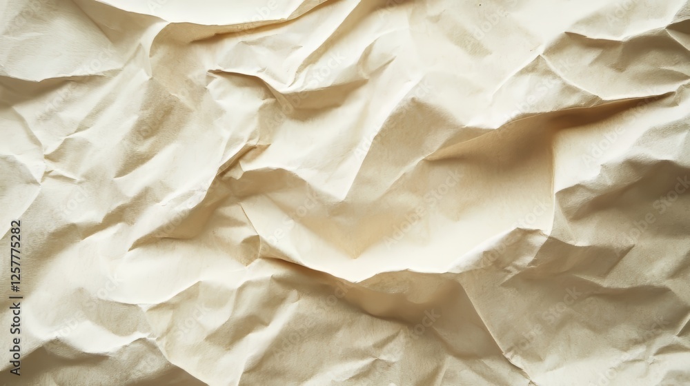 Obraz premium Crumpled Parchment Paper Texture Background