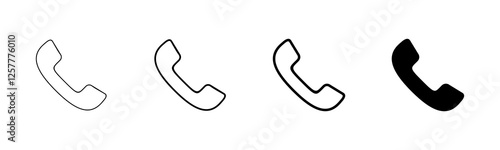 Call icon vector isolated on white background. Phone icon vector. mobile phone. telephone icon