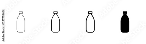 Bottle icon vector isolated on white background. Bottle vector icon