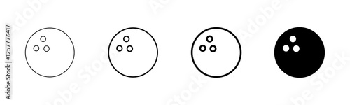 Bowling game Pin Icon vector isolated on white background. Bowling icon, ball and pin
