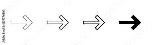 Arrow icon vector isolated on white background. Arrow symbol. Arrow vector icon