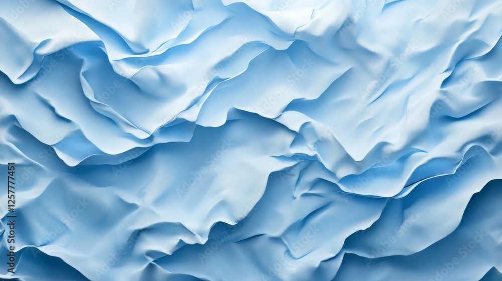 Abstract Blue Fabric Waves Background Texture Abstract Blue Fabric Waves Background Texture