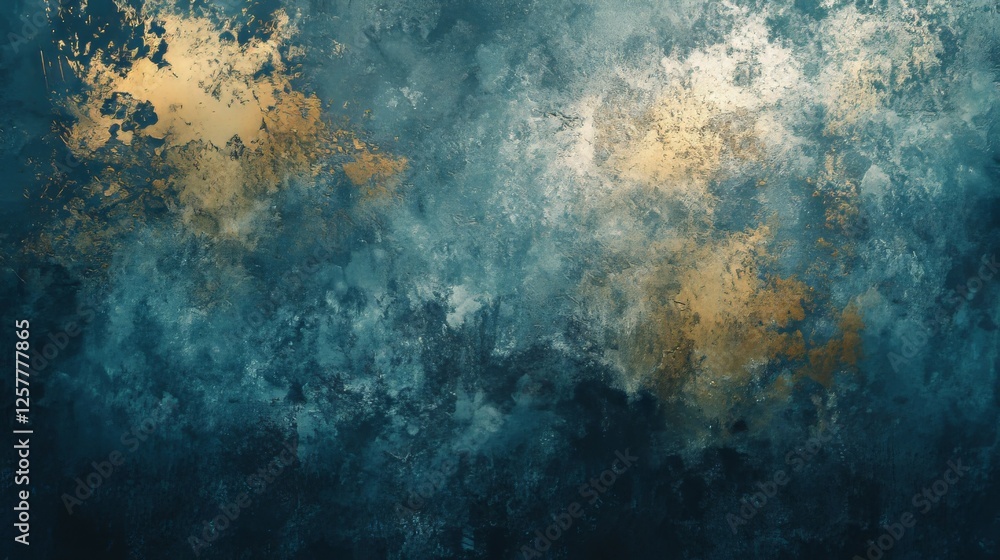Obraz premium Abstract dark concrete floor with moody lighting effect in a studio setting