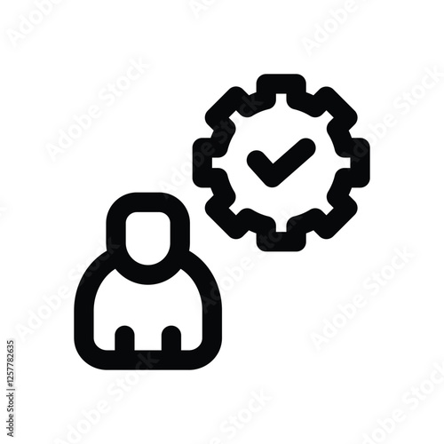 administrator line icon. vector icon for your website, mobile, presentation, and logo design.