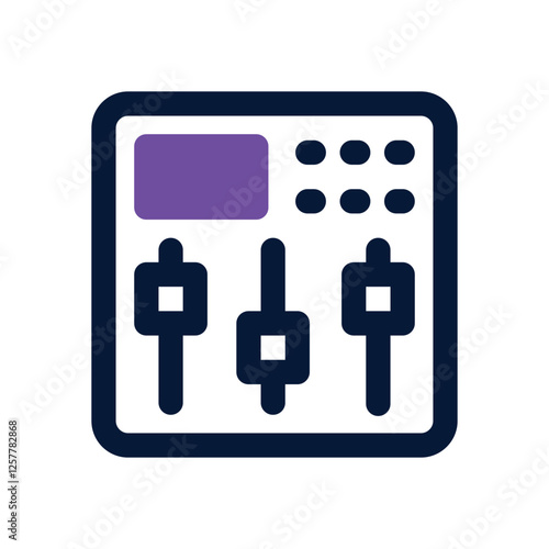 equalizer dual tone icon. vector icon for your website, mobile, presentation, and logo design.
