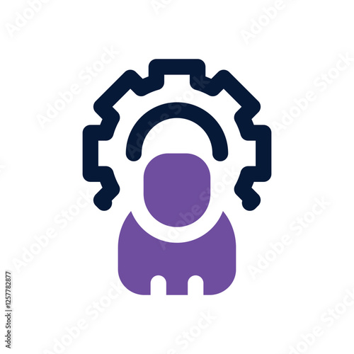 management dual tone icon. vector icon for your website, mobile, presentation, and logo design.