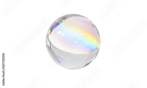 crystal ball isolated on white