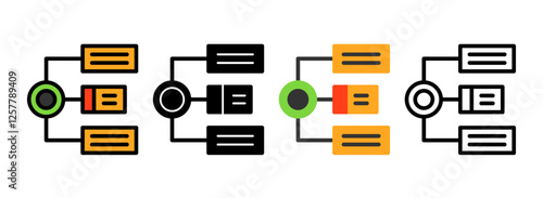 Set of Algorithm Icon