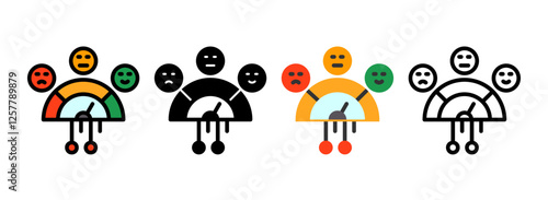 Set of Sentiment Analysis Icon