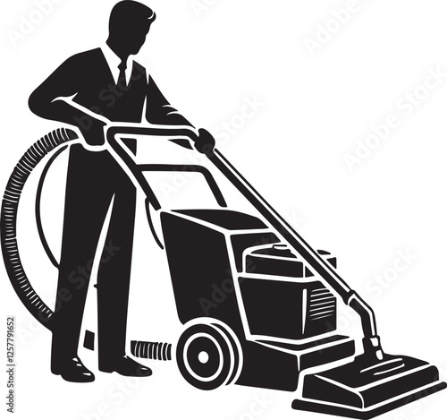 machine  design silhouette style isolated on white background.