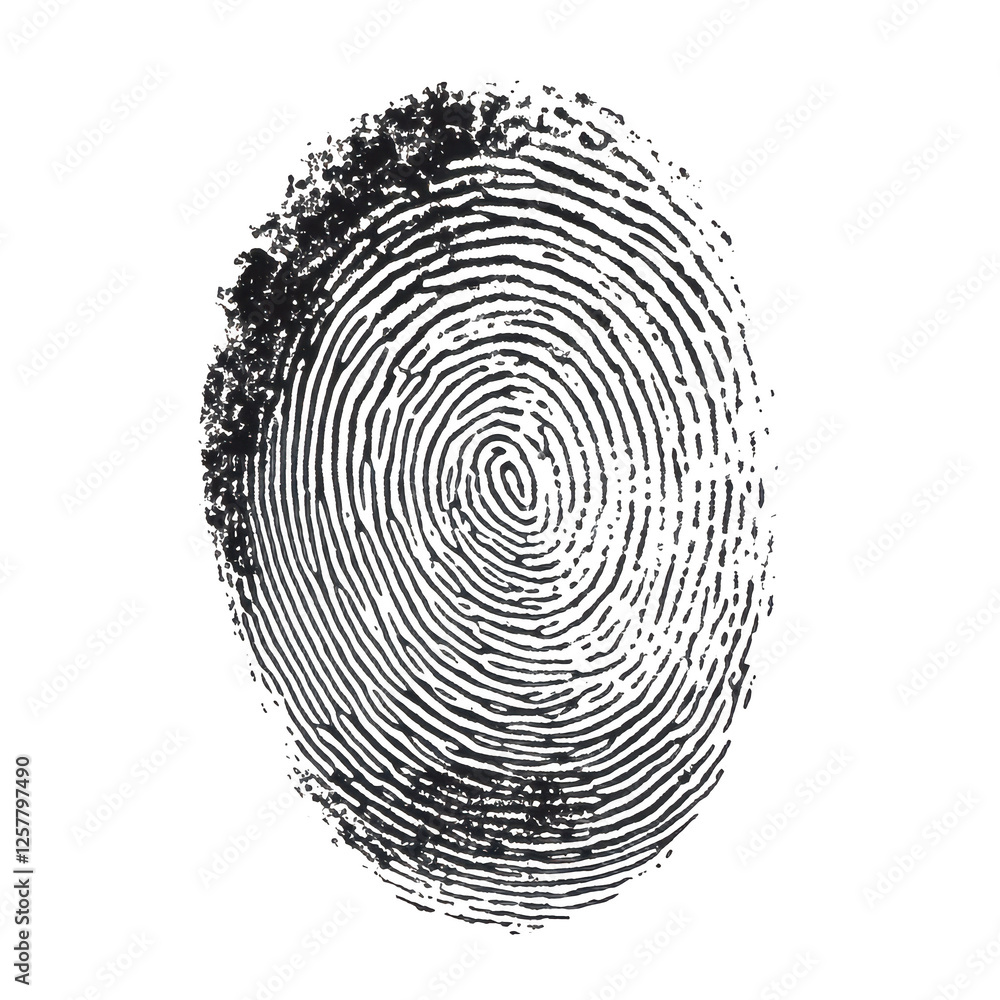 human ink fingerprint isolated on transparent background human ink fingerprint isolated on transparent background