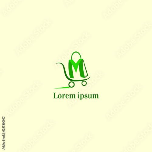 LM- Market logo design for a shopping market logo design