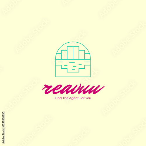 Introducing reavuu, a sleek real estate logo that embodies trust and professionalism, empowering clients to "Find The Agent For You."