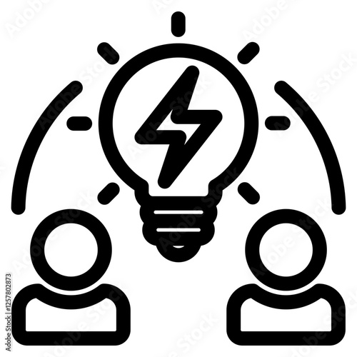 brainstorming single icon