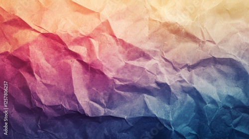 Wallpaper Mural Colorful Crumpled Paper Texture Torontodigital.ca