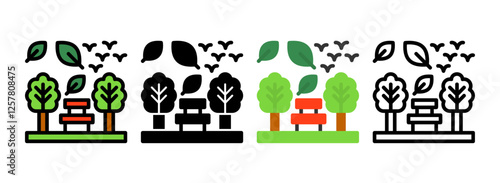 Set of Park Icon