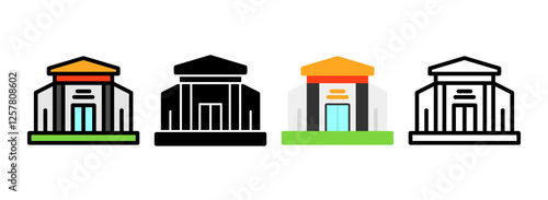 Set of Museum Icon