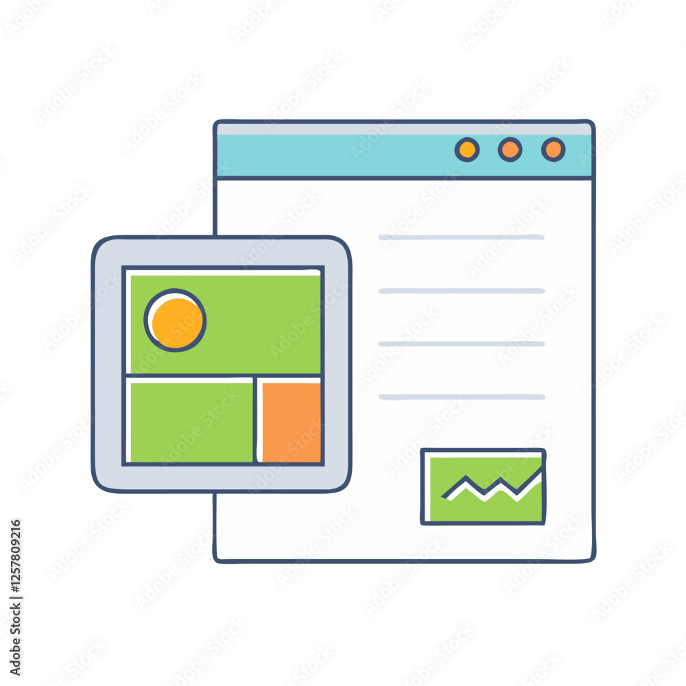 mockup icon, mockup vector illustration-simple illustration of mockup, perfect for mockup logos and icons