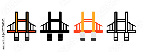 Set of Bridge Icon