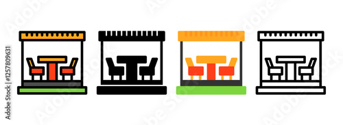 Set of Terrace Icon