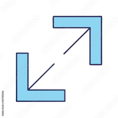 resize icon, resize vector illustration-simple illustration of resize, perfect for resize logos and icons