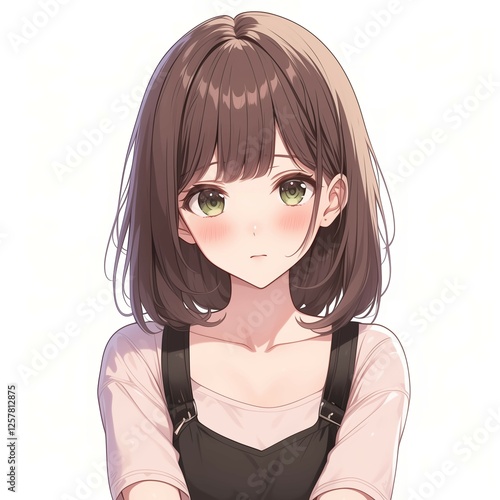 Wallpaper Mural アニメ調の美少女の切り抜き用素材 Torontodigital.ca