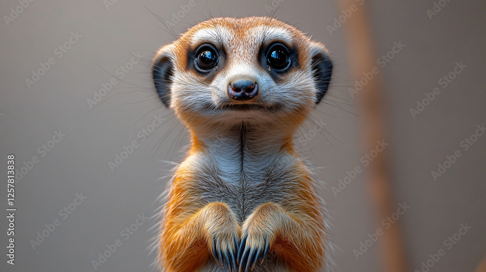Fototapeta premium a close up of a meerkat