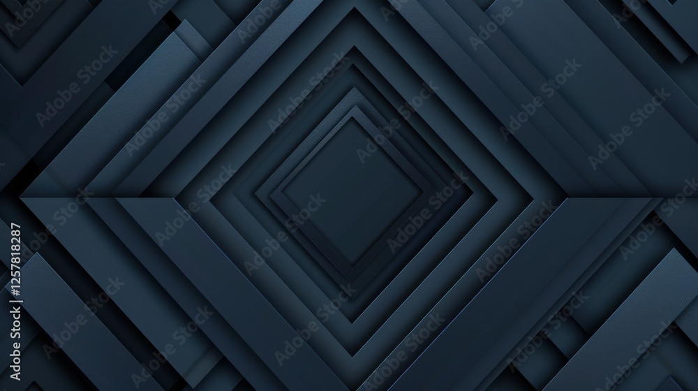 Simple Blue diamonds and lines on a dark background. Geometric pattern for banner template with white space in the center for text. Minimalist wallpaper with copy space. Simple Blue diamonds and lines on a dark background. Geometric pattern for banner template with white space in the center for text. Minimalist wallpaper with copy space.