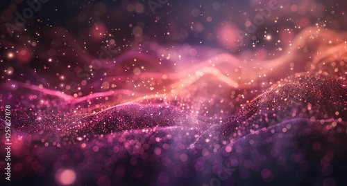 Wallpaper Mural Abstract background with shining particles and energy Torontodigital.ca